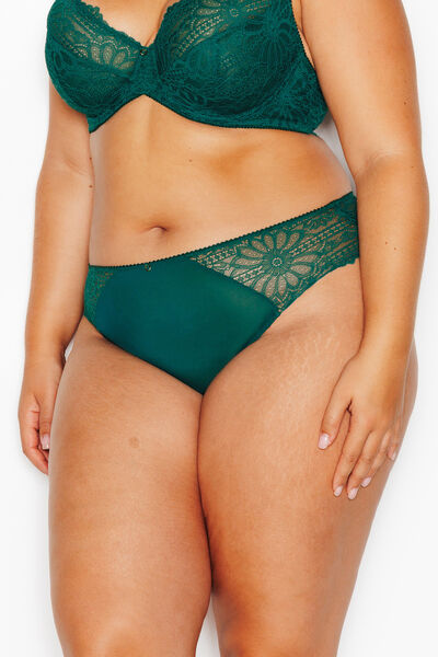 CULOTTE DENTELLE VERT FONCE