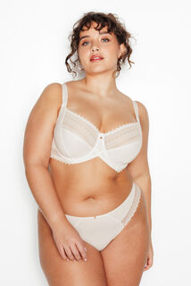 DOUCE SOUTIEN-GORGE EMBOITANT GRANDE TAILLE MICROF ECRU