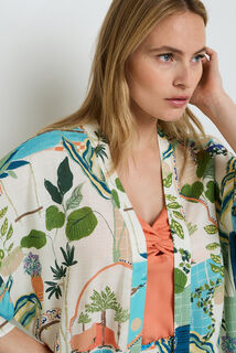 GUIMAUVE Kimono MULTICO BLANC