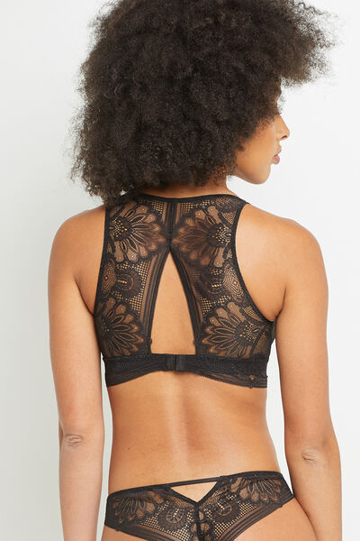 BRASSIERE DENTELLE MARRON