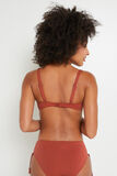 JASPE MAILLOT DE BAIN EMBOITANT TERRACOTTA