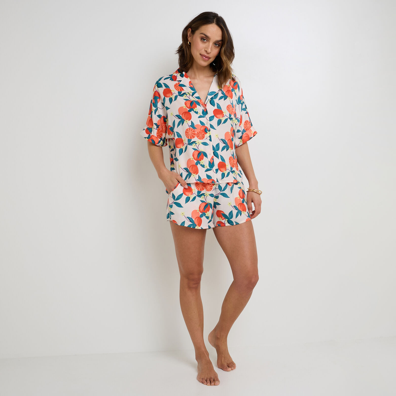 GIRLY SHORT MULTICO ORANGE