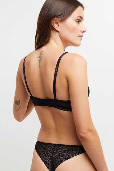 SOUTIEN GORGE AMPLI SANS ARMATURES NOIR