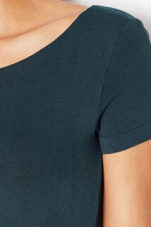 ISEULT TEE-SHIRT AVEC BRASSIERE INTEGREE VERT FONCE