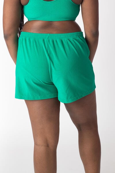ECRIN SHORT VELOURS EPONGE VERT