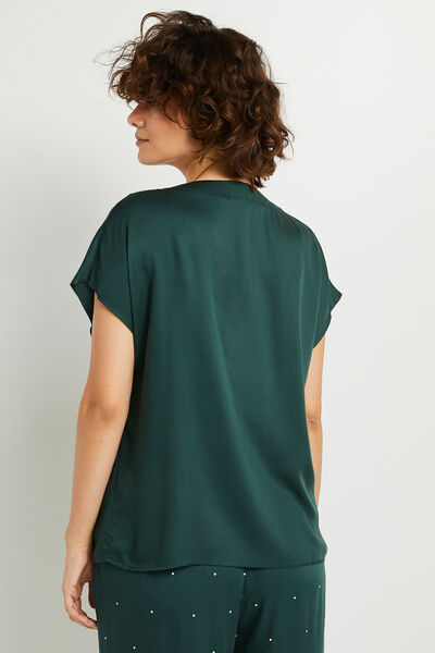 AROME TEE SHIRT MANCHES COURTES VISCOSE VERT