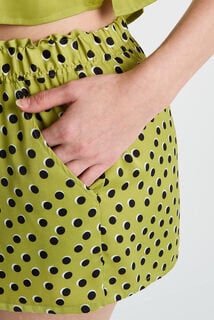 HALLY Short de pyjama satin MULTICO VERT