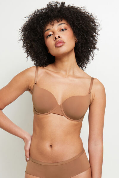 SOUTIEN-GORGE AMPLIFORME MICROFIBRE PEAU BRONZEE