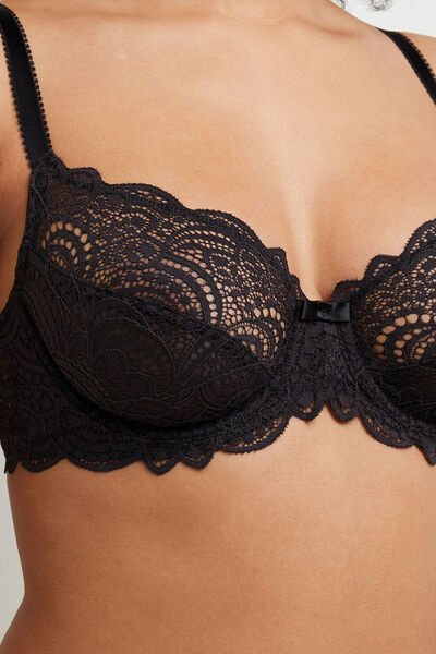 DENTELLE SOUTIEN-GORGE EMBOITANT NOIR