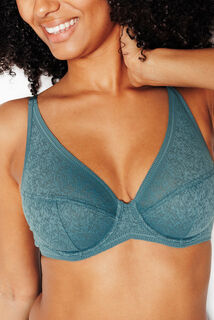 JULIANE SOUTIEN-GORGE EMBOITANT FOULARD PETROLE