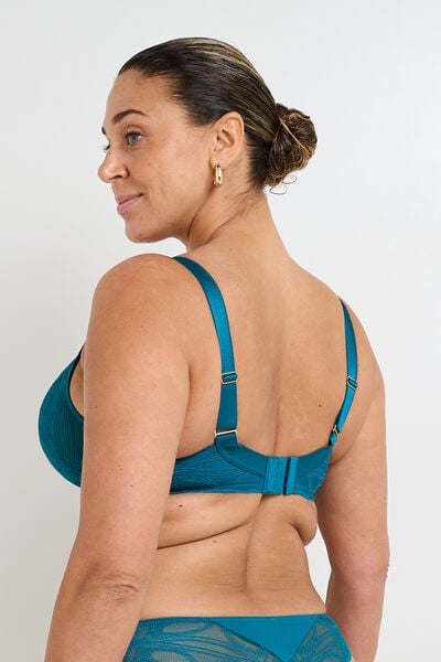 SOUTIEN-GORGE EMBOITANT GRANDE TAILLE DENT TURQUOISE