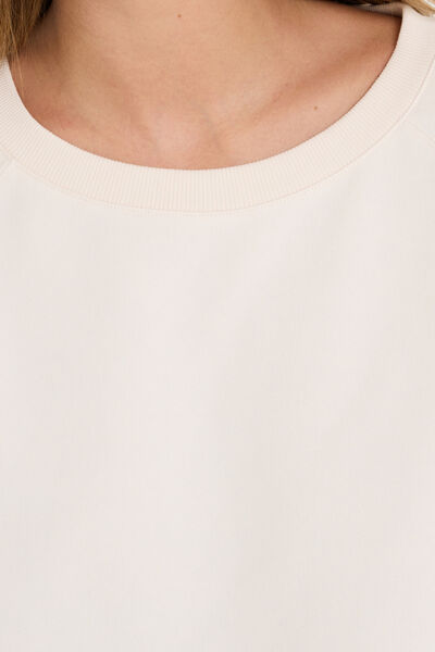 SWEAT MANCHES LONGUES ECRU