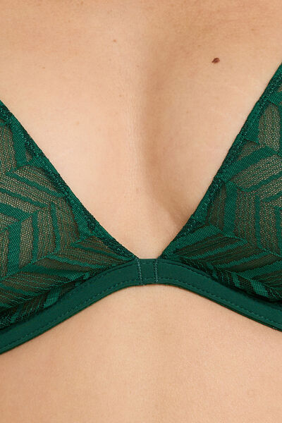 FANFAN SOUTIEN-GORGE FOULARD VERT FONCE