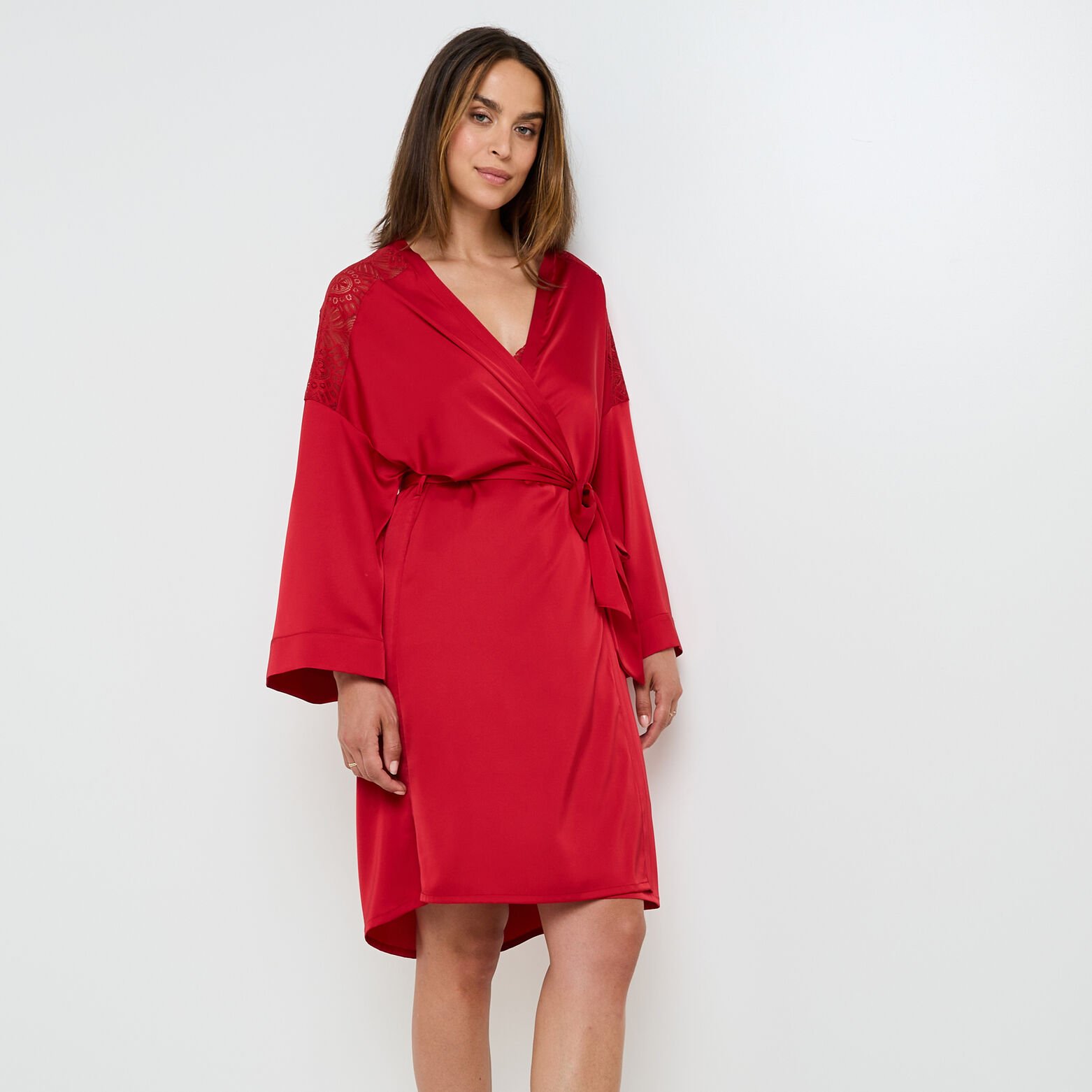 GLADIS KIMONO ROUGE