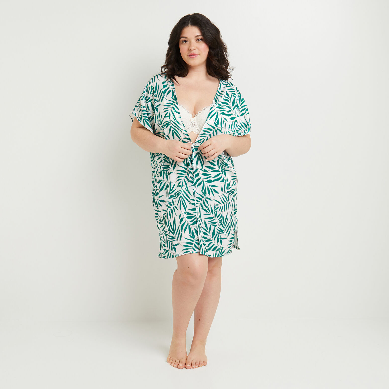 DELPHINE KIMONO MULTICO BLANC