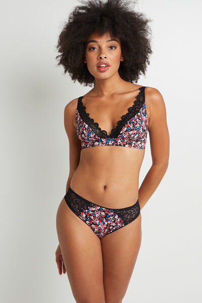 SYARA CULOTTE NOIR/ROSE