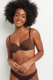 PERFECT SOUTIEN-GORGE AMPLIFORME MICROFIBRE MARRON