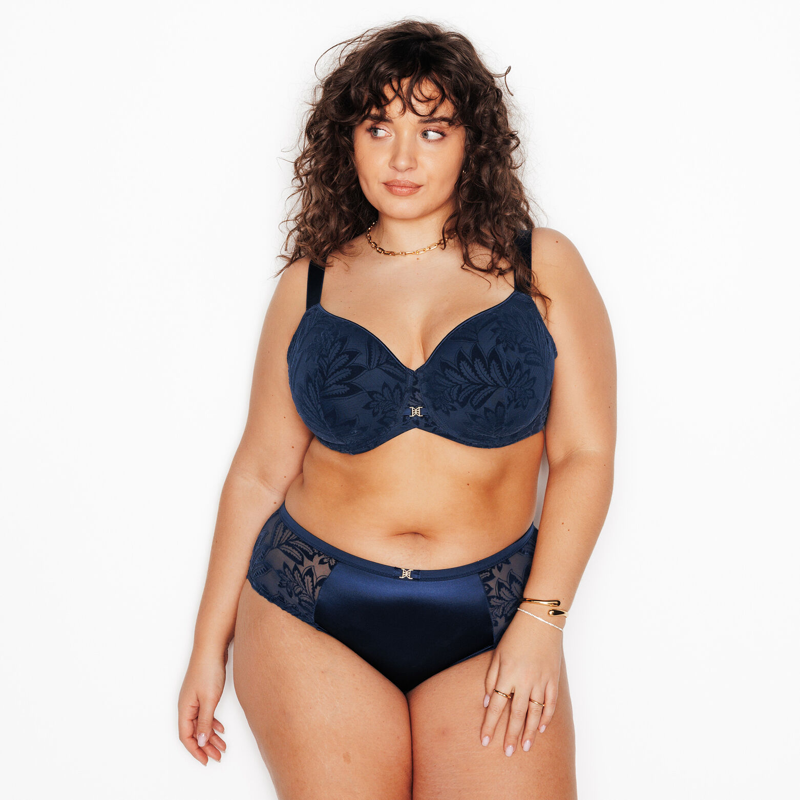 FANTINE SOUTIEN-GORGE AMPLI SPACER GRANDE TAILLE MARINE
