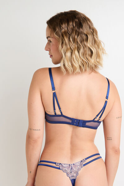 SOUTIEN-GORGE CORBEILLE BLEU
