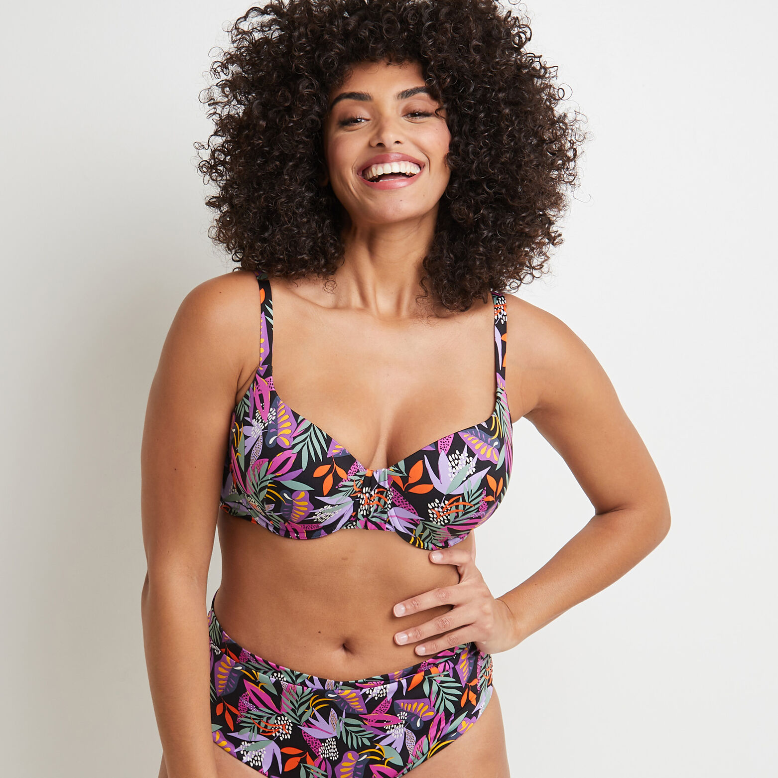 LAVANDE MAILLOT DE BAIN AMPLI EMBOITANT NOIR