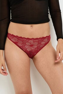 BULLE CULOTTE OUVERTE DOS DENTELLE ROUGE