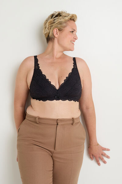 DENTELLE Soutien-gorge Post opératoire Triangle NOIR