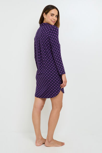 Chemise de nuit manches longues MULTICO ROSE