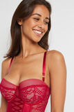 TRINITY GUEPIERE DENTELLE ROUGE
