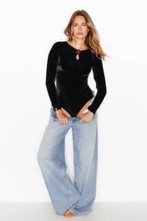JOLINA BODY VELOURS NOIR