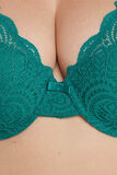 DENTELLE SOUTIEN-GORGE AMPLI FOULARD VERT