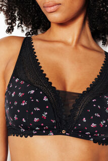 DOUCE SOUTIEN-GORGE SANS ARMATURES MULTICO NOIR