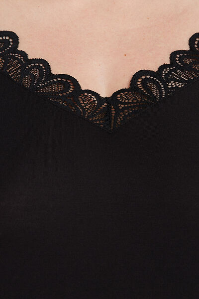 SYARA TEE SHIRT MANCHES LONGUES NOIR