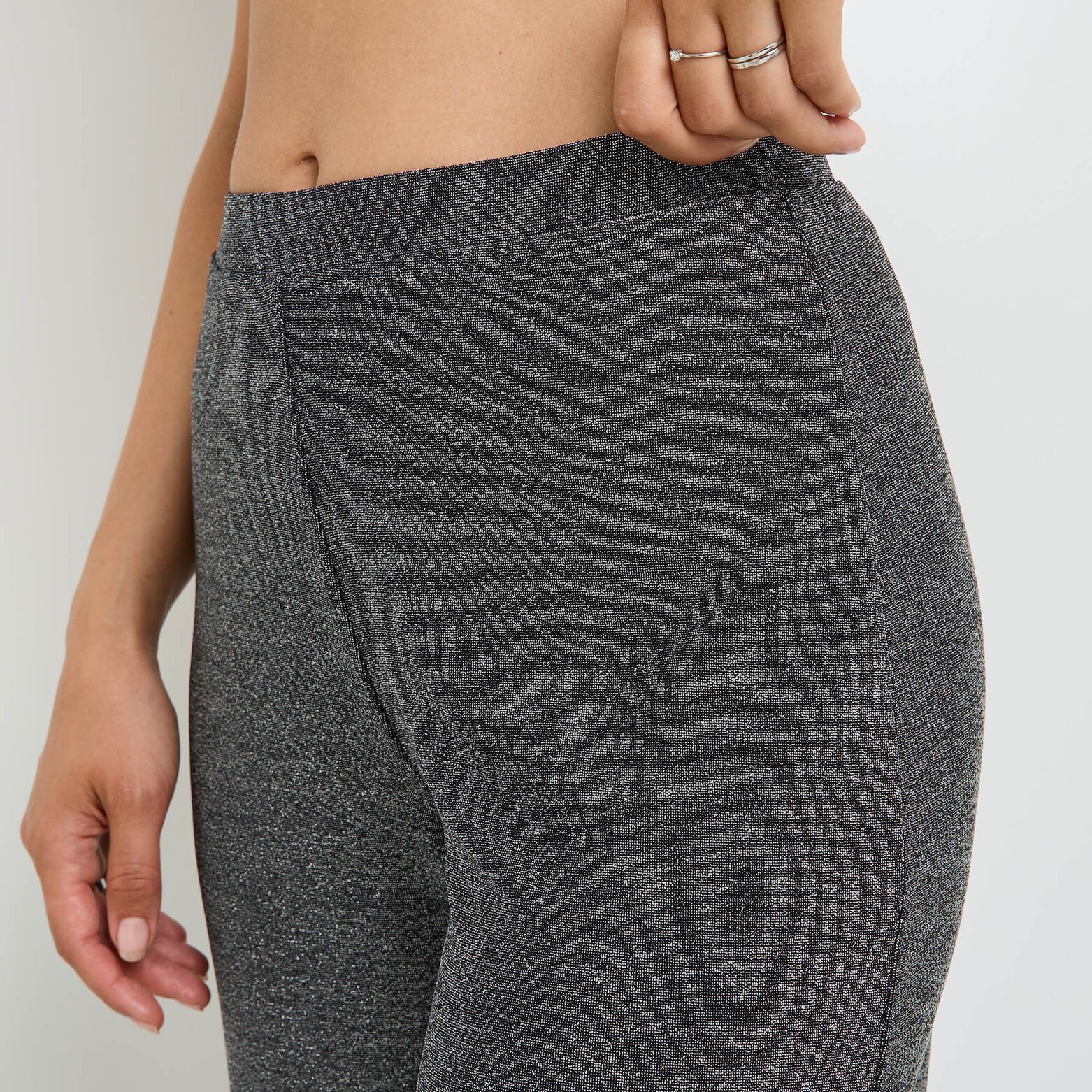 HOURRA PANTALON PAILLETE GRIS CLAIR