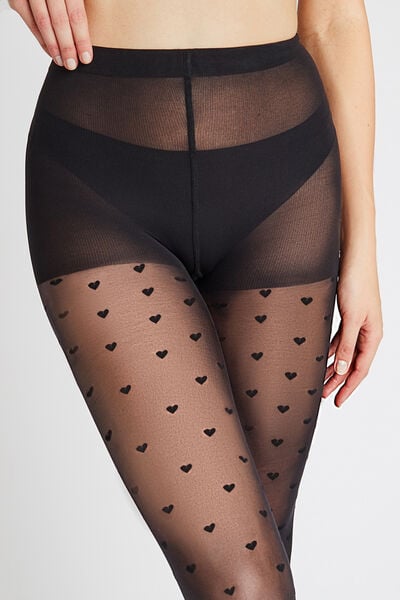 COLLANT FANTAISIE 25 DENIERS NOIR