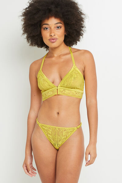 BELMA STRING DENTELLE JAUNE