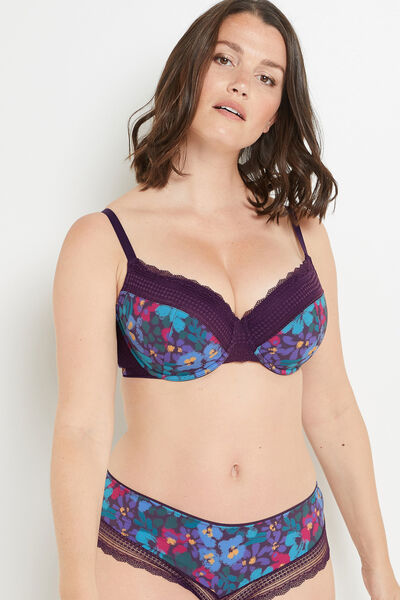 SOUTIEN-GORGE AMPLIFORME EMBOITANT VIOLET