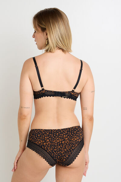 SHORTY MICROBIBRE MULTICO NOIR
