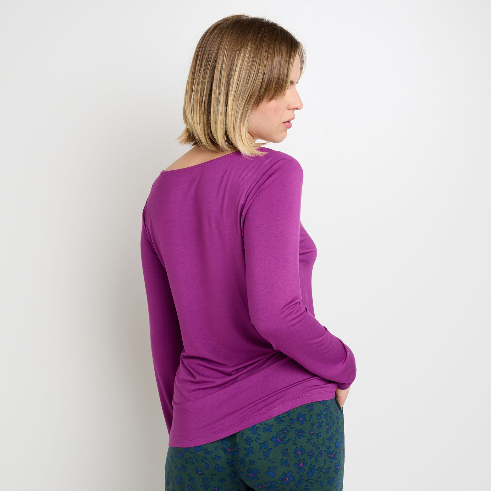 CAMILLE Tee-shirt manches longues VIOLET