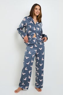 GRAMMY PANTALON DE PYJAMA MULTICO GRIS
