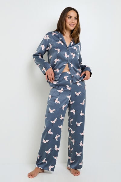 GRAMMY PANTALON DE PYJAMA MULTICO GRIS