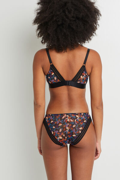 CULOTTE TULLE BRODE NOIR/ROSE