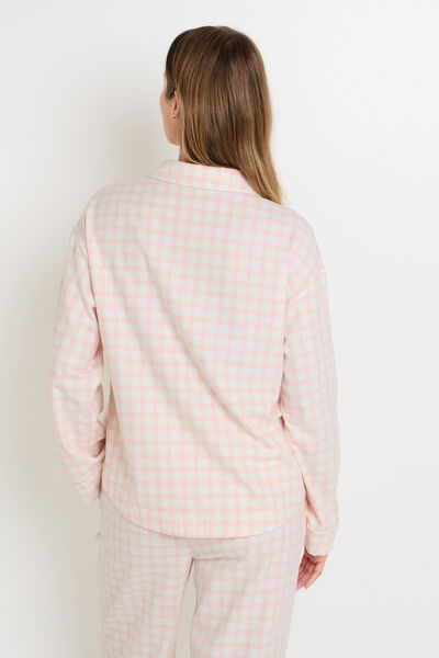 CHEMISE À CARREAUX FLANELLE MULTICO ROSE