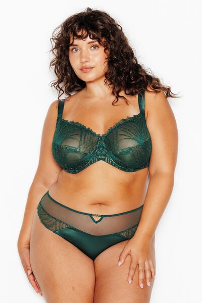 SOUTIEN-GORGE GRANDE TAILLE MULTICO VERT