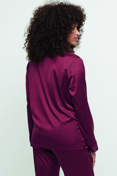 CHIMENE VESTE SATIN  ROUGE