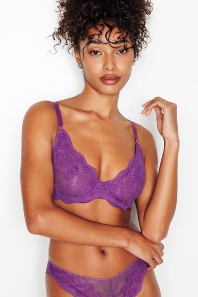 SOUTIEN-GORGE TRIANGLE EMBOITANT VIOLET