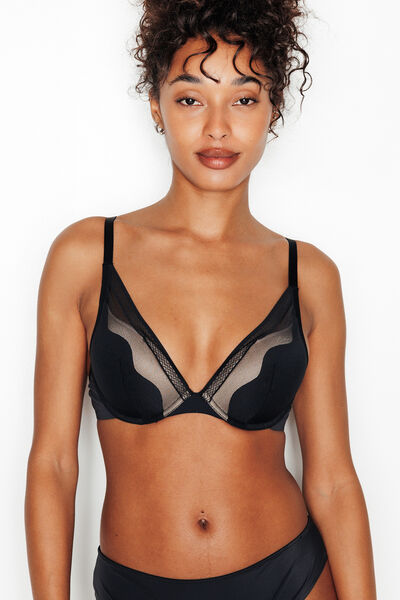 SOUTIEN-GORGE AMPLIFORME NOIR