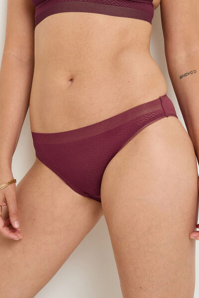 culotte dentelle BORDEAUX