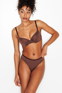 PERFECT TANGA MICROFIBRE MARRON