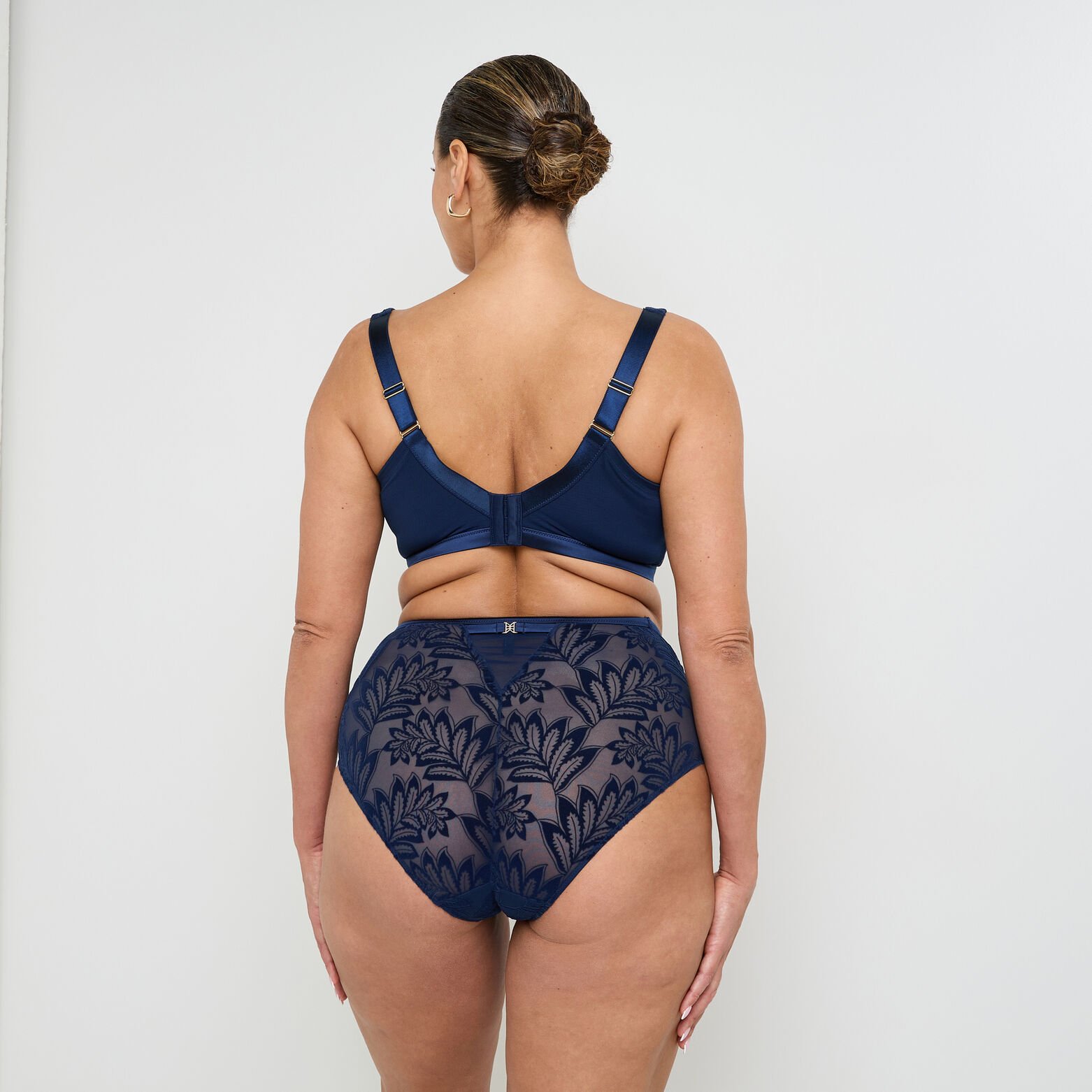 FANTINE CULOTTE TAILLE HAUTE GRANDE TAILLE MARINE