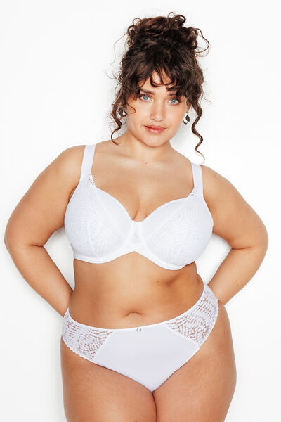 SOUTIEN-GORGE AMPLIFORME BLANC